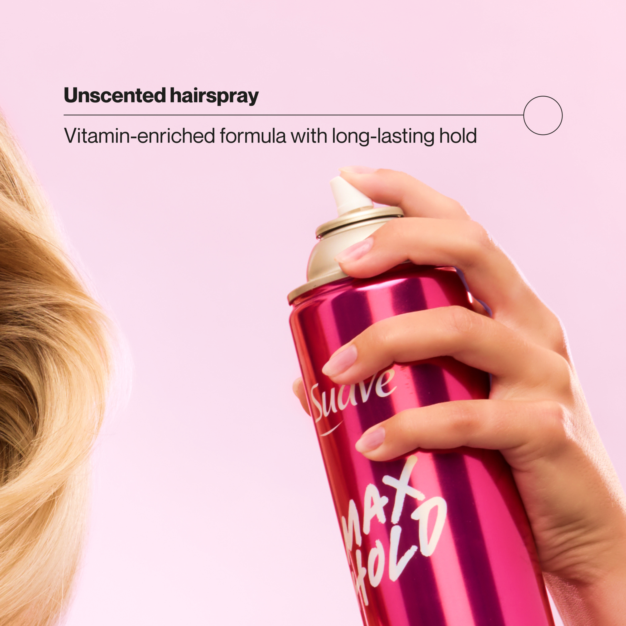 Max Hold Aerosol Unscented Hairspray - Image 3
