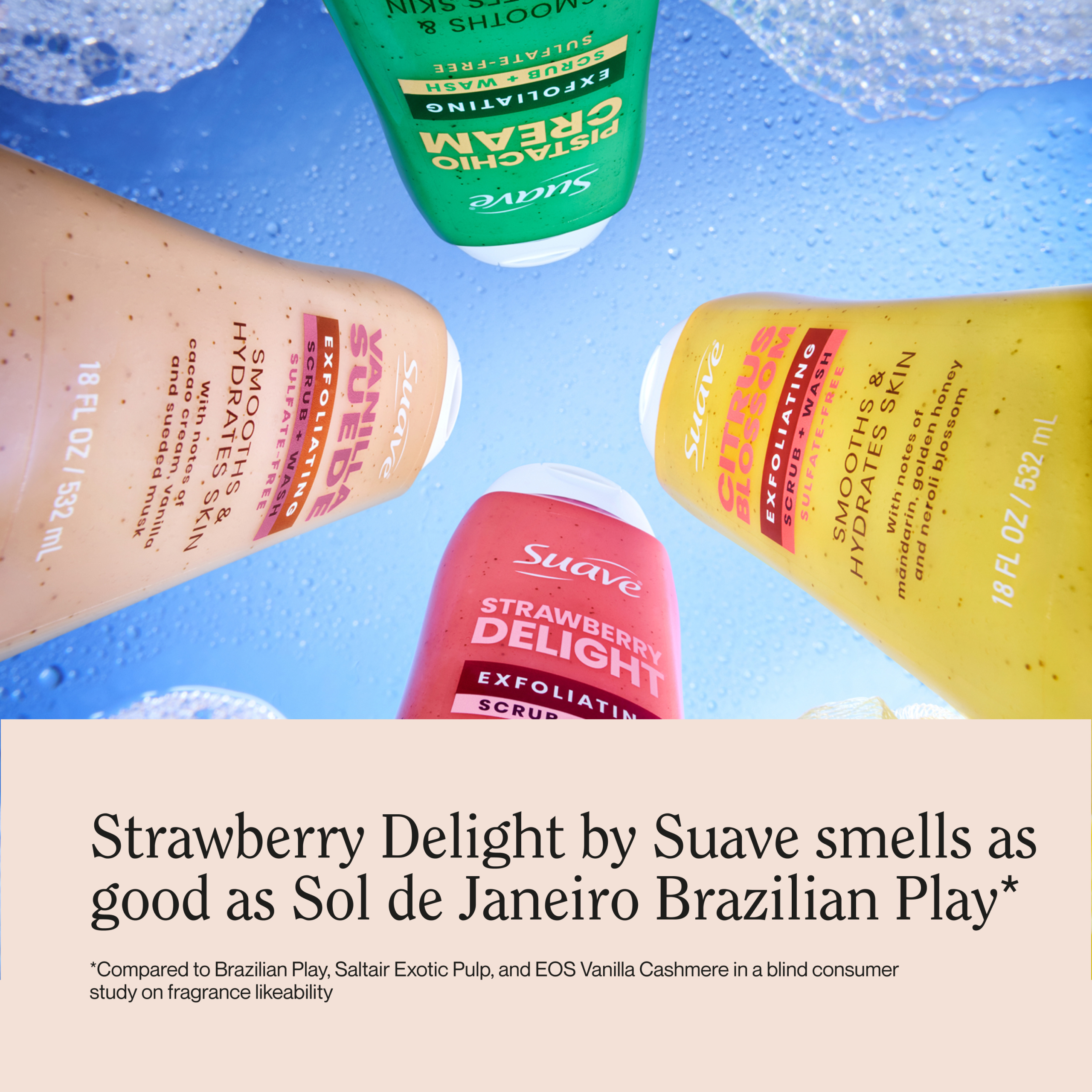 Strawberry Delight Exfoliating Body Wash & Scrub - Image 6